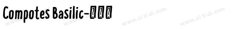 Compotes Basilic字体转换